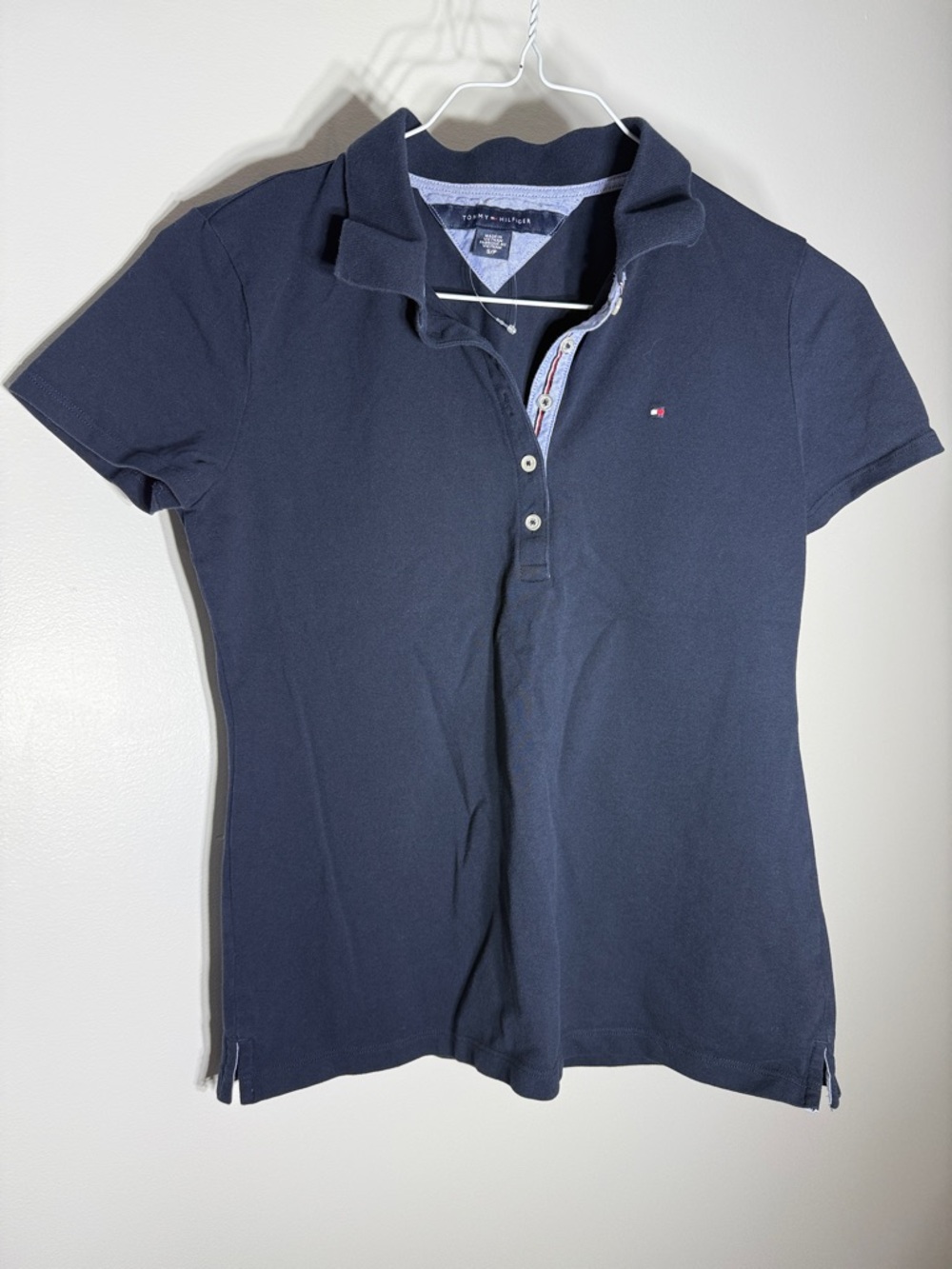 Tommy Hilfiger Dark Navy Women's Polo Size Small